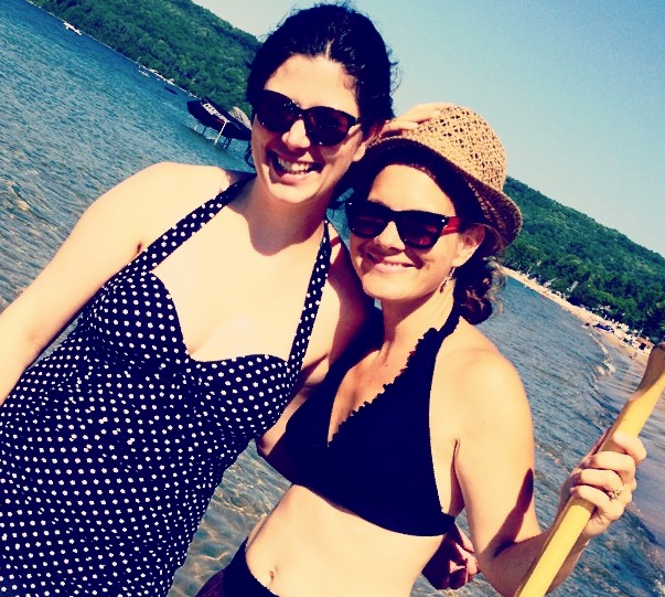 Summer swimming at Thunder Bay Beach Where We Cottage
