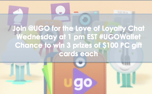 Join @UGO for the Love of Loyalty Chat Wednesday at 1 pm EST #UGOWallet