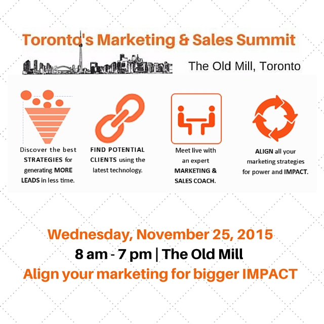 Toronto’s Marketing and Sales Strategies Summit with @JenniferBeale