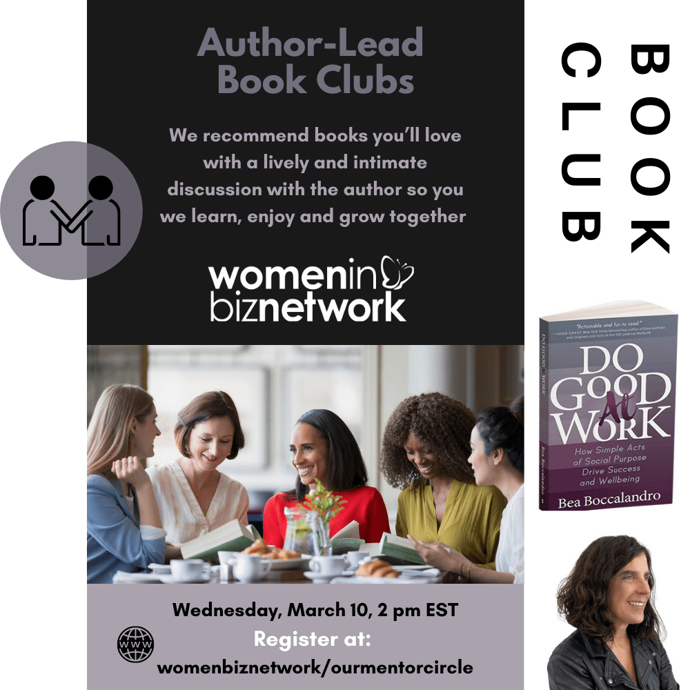 Author Led Book Club: Do Good At Work with Fortune 500 purpose advisor Bea Boccalandro